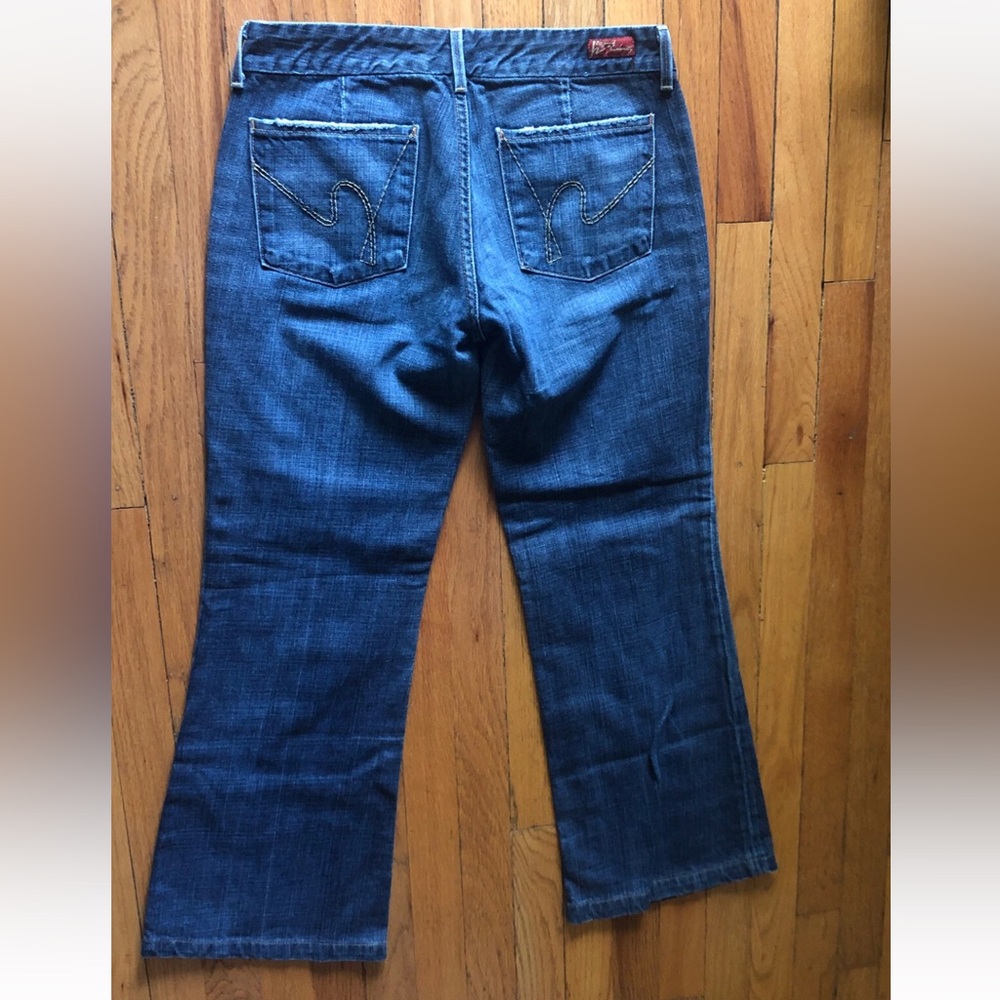 Citizens Of Humanity Medium Wash Faye #003 Low Waist Full Leg Jeans Size 30